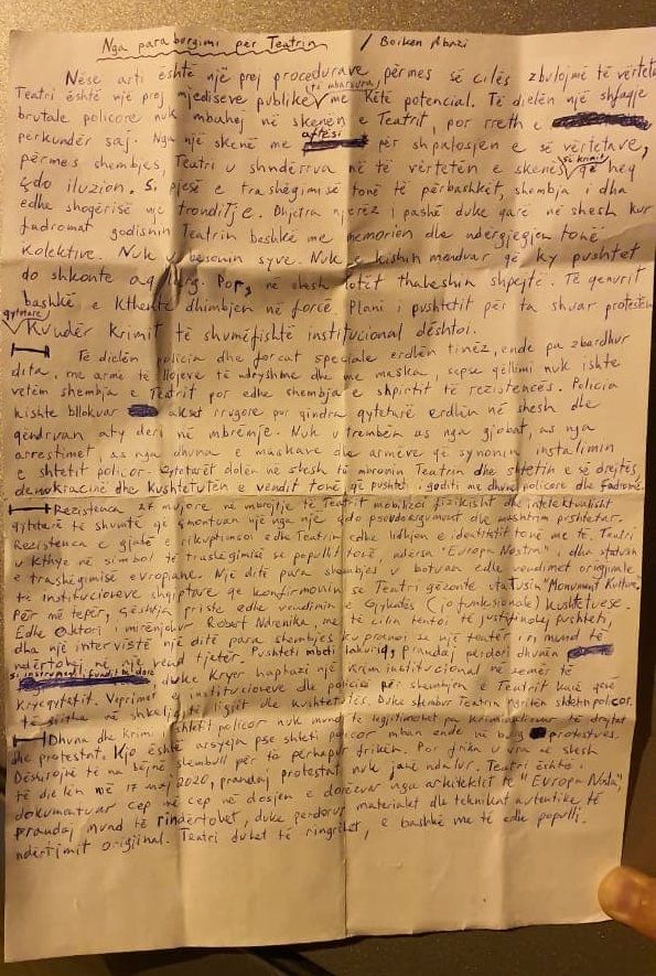 lettera carcere albania