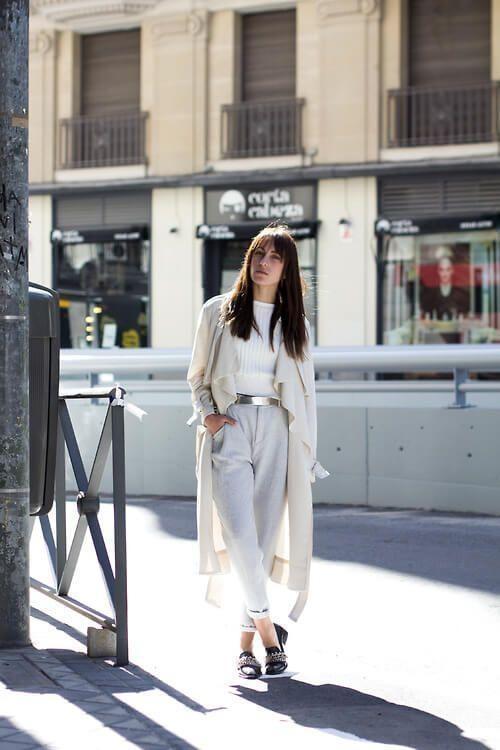 outfit bianco street style