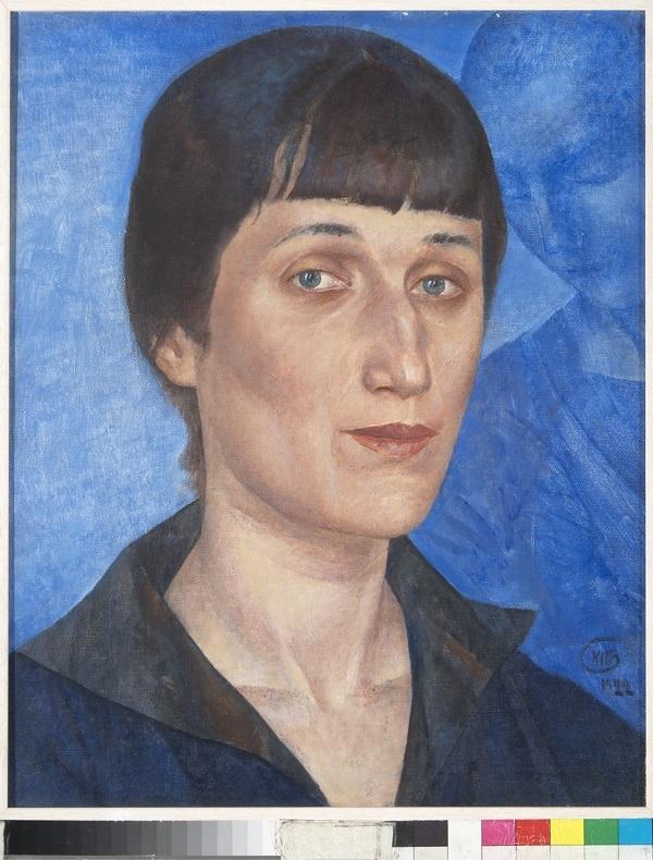 Kuzma Petrov-Vodkin, Ritratto di Anna Achmatova, 1922, San Pietroburgo, Museo d'Arte Russa