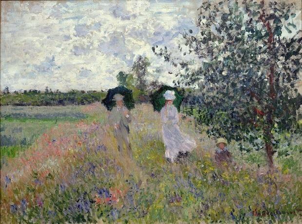 Claude Monet, Passeggiata vicino ad Aregnteuil, 1875, Museo Marmottan Monet, Parigi