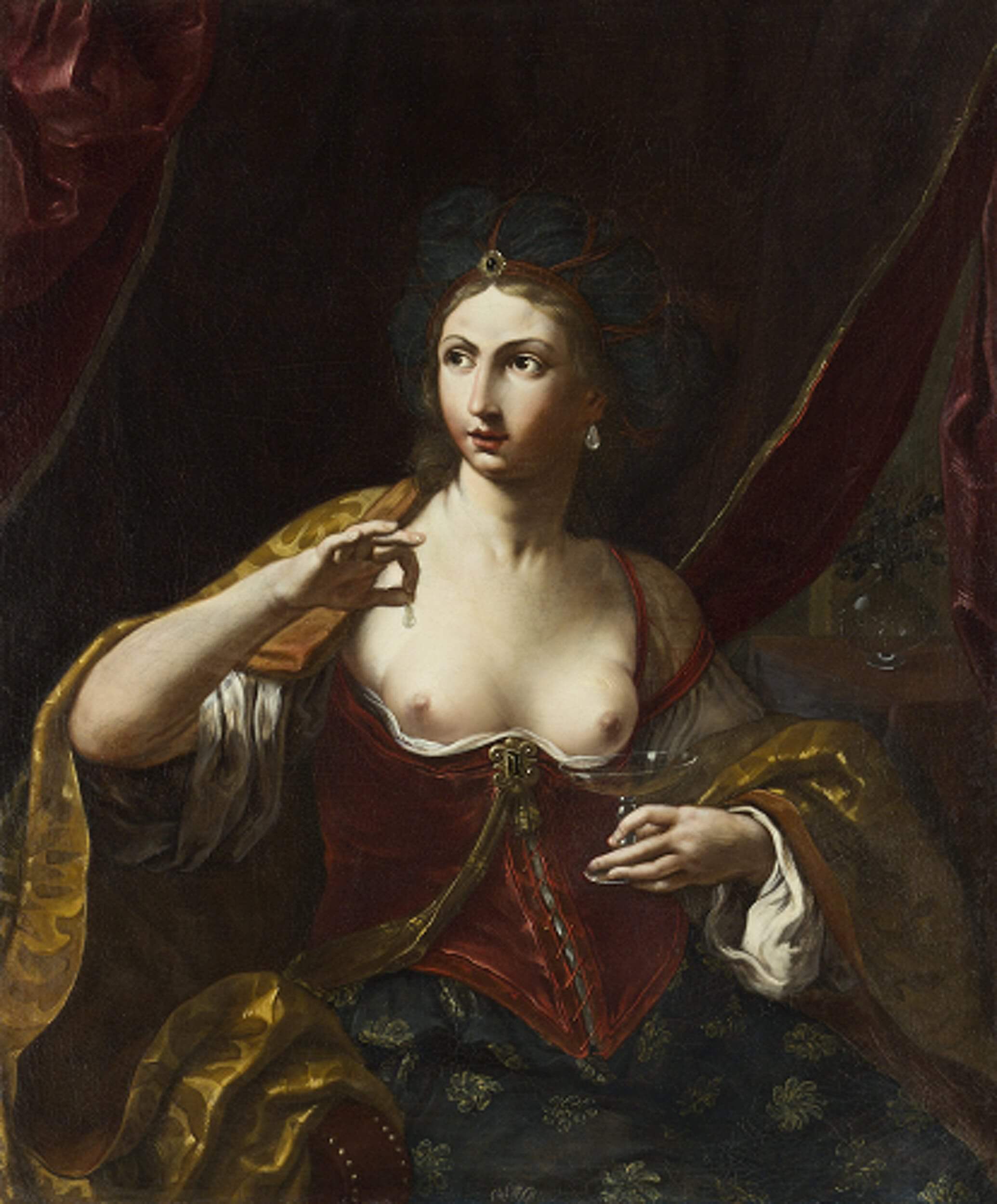 Elisabetta Sirani, Cleopatra, 1664, Collezione Privata