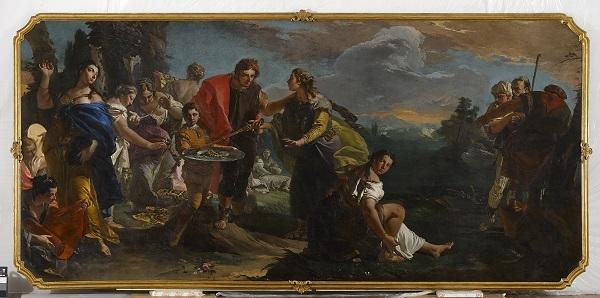Giambattista Tiepolo, Ulisse scopre Achille tra le figlie di Licomede