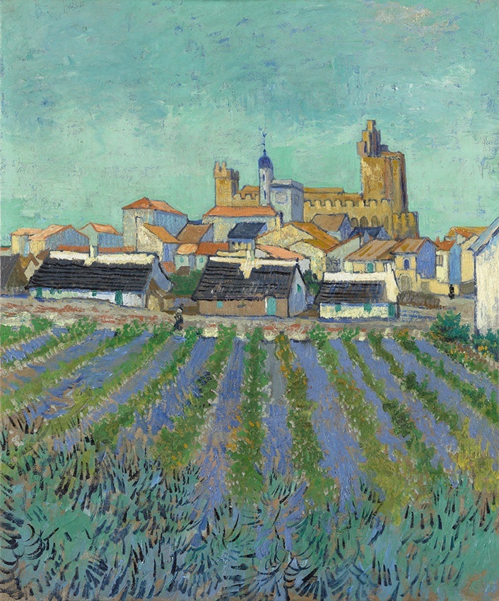 Vincent Van Gogh, Veduta di Saintes-Maries-de-la-Mer, 1888, Otterlo, Kroller-Muller Museum