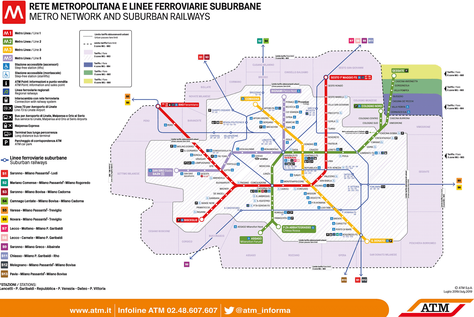 mappa metro milano